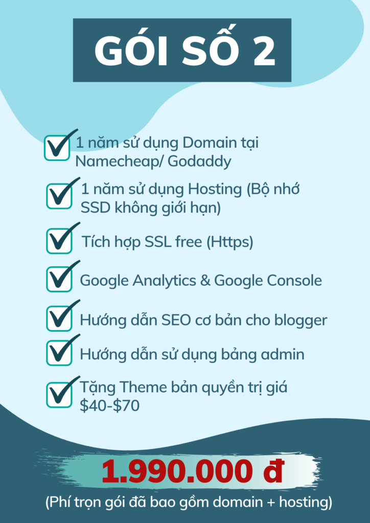 dịch vụ setup blog